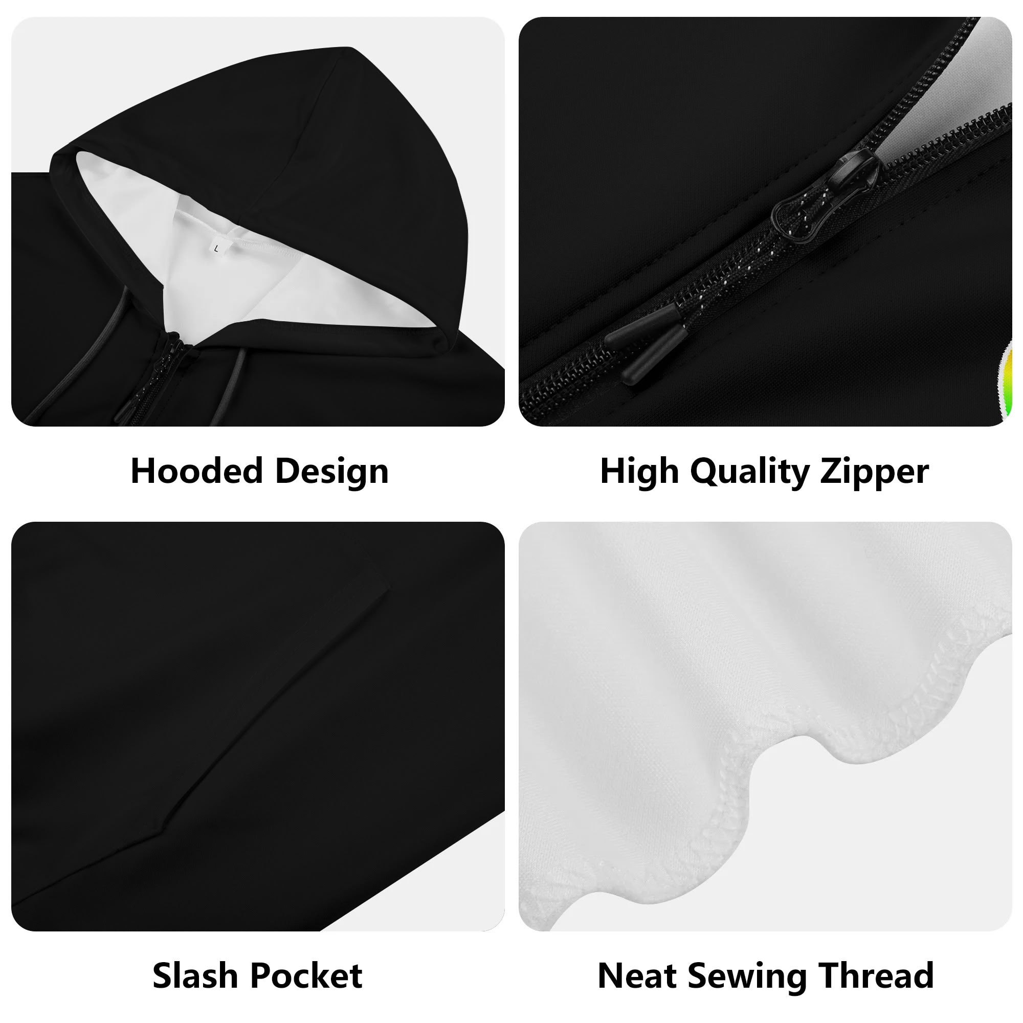 NEVER STOP SAILING Lightweight Zip-Up Hoodie - Image 5